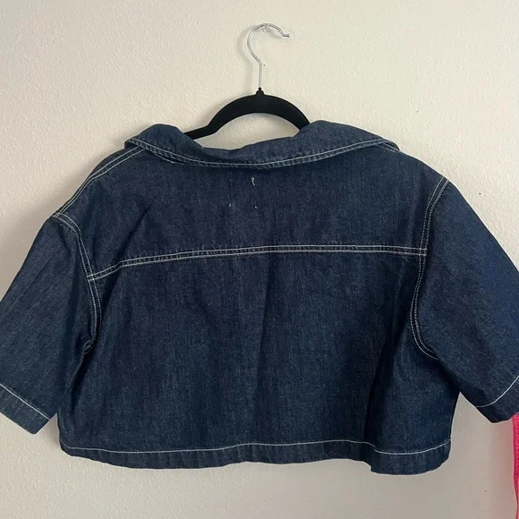 Princess Polly Pioneer Denim Crop Jacket - Picture 6 of 6